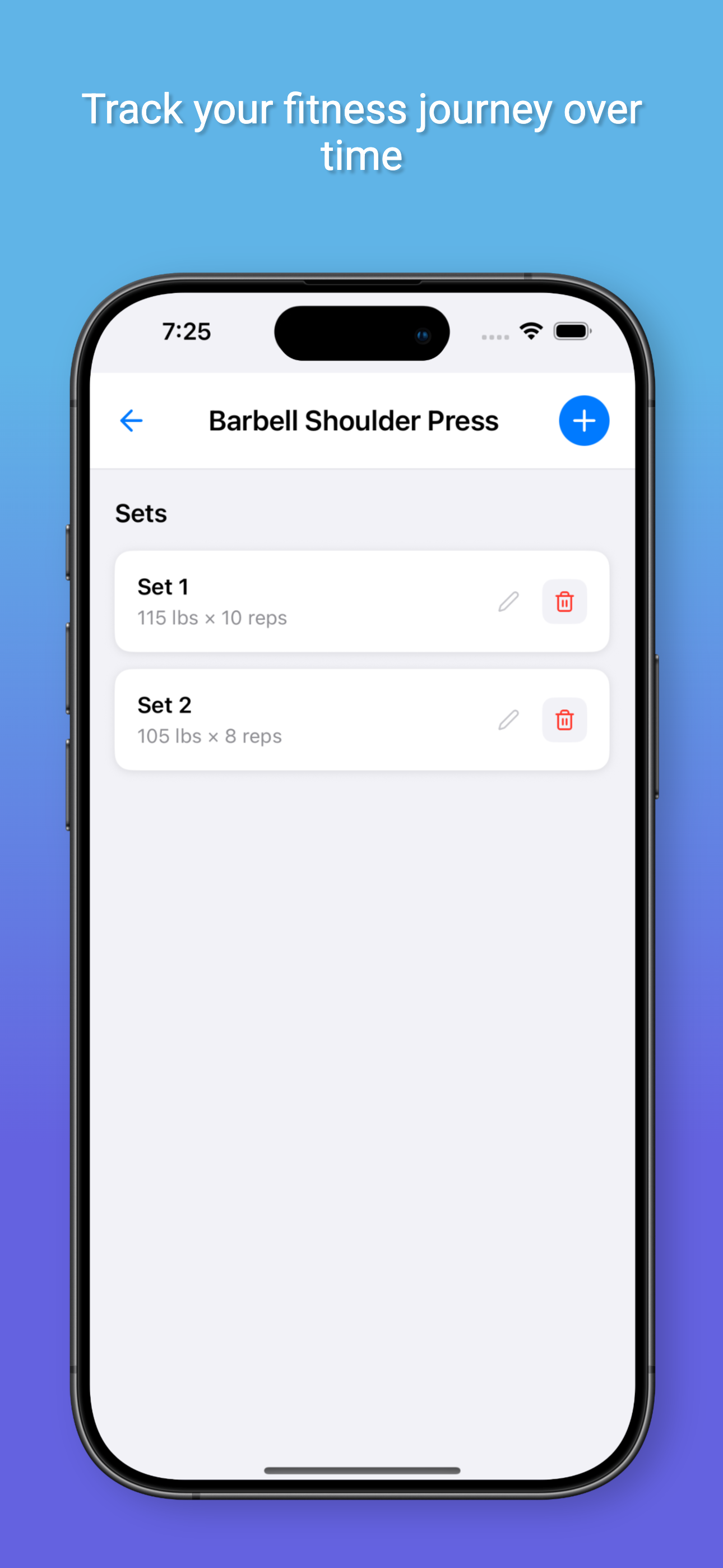 Repfire App - Workout History